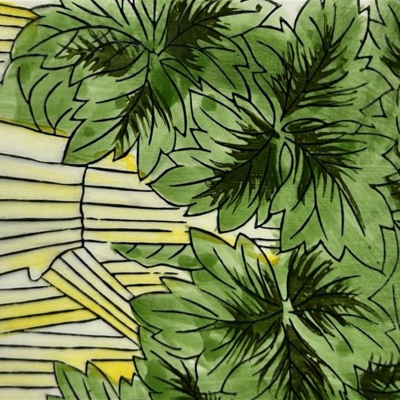 Vtg Lot 2 Vegetable Trays Serving Dishes Celery Radishes Appetizer Plate Ceramic - Picture 5 of 9